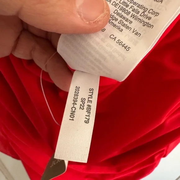 NWT J.Crew Ruched squareneck one-piece size 24 - Picture 5 of 8